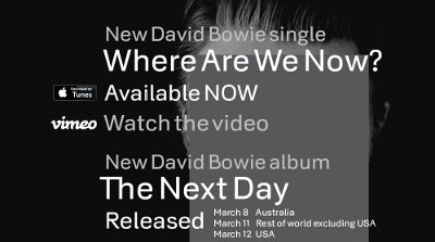 David Bowie's New Album "The Next Day"